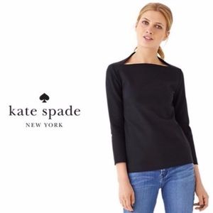 Kate Spade Saturday Black Cotton Top Medium